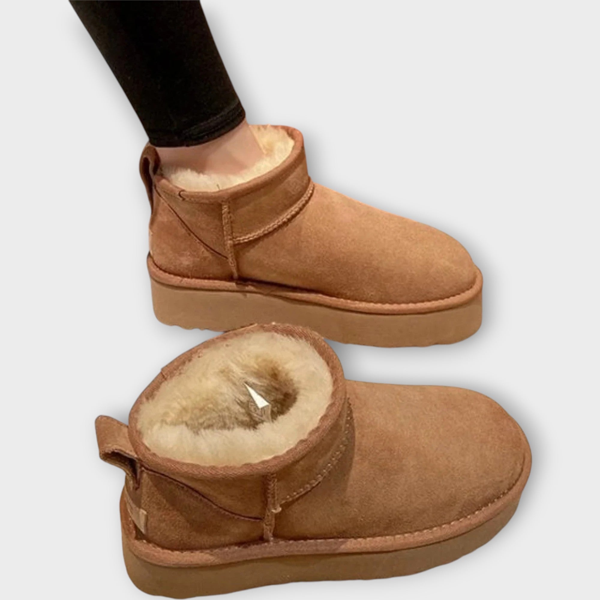 Botas de gamuza cómodas con forro rico LuvaModa