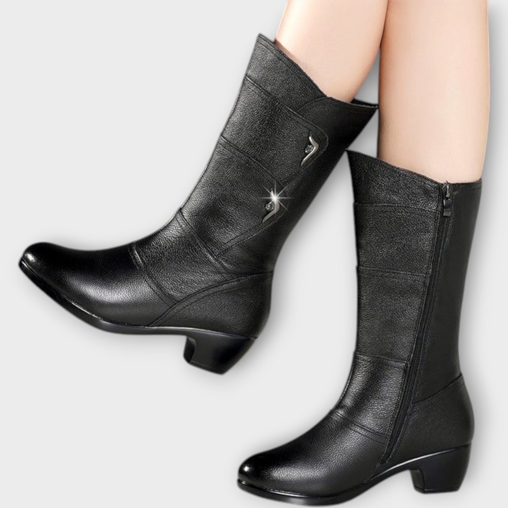 Botas con diseño elegante y ajuste cómodo LuvaModa