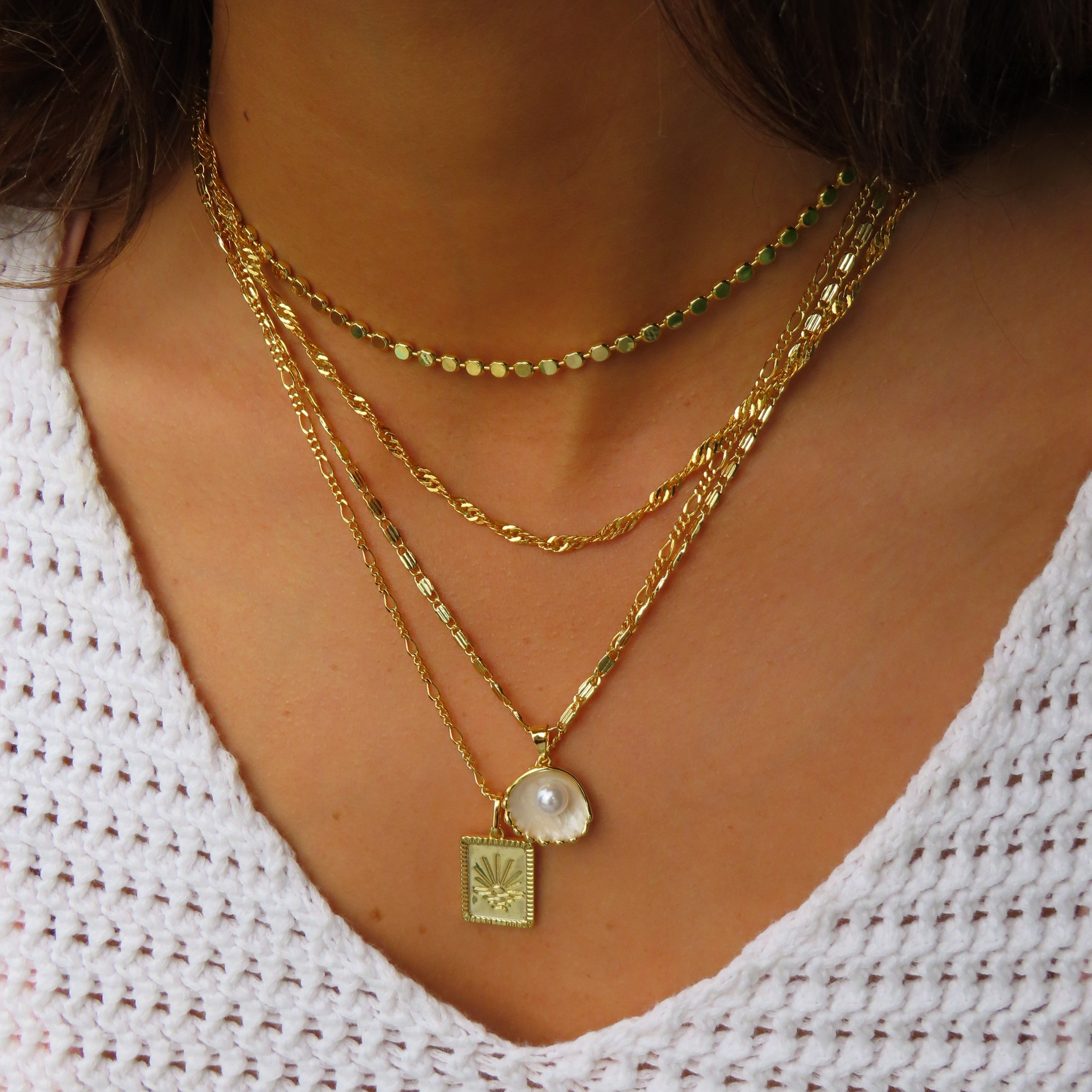 Collar con diseño de concha LuvaModa