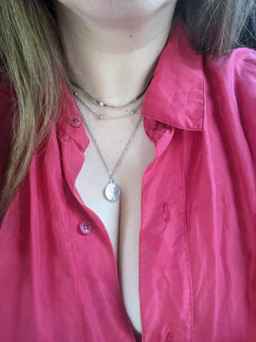 Collar triple de plata LuvaModa