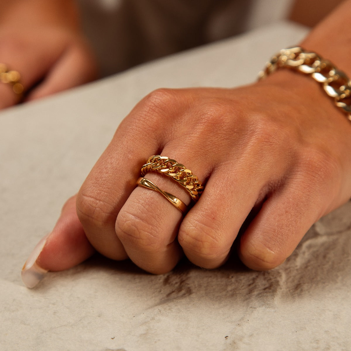 Anillo de cadena de bordillo LuvaModa