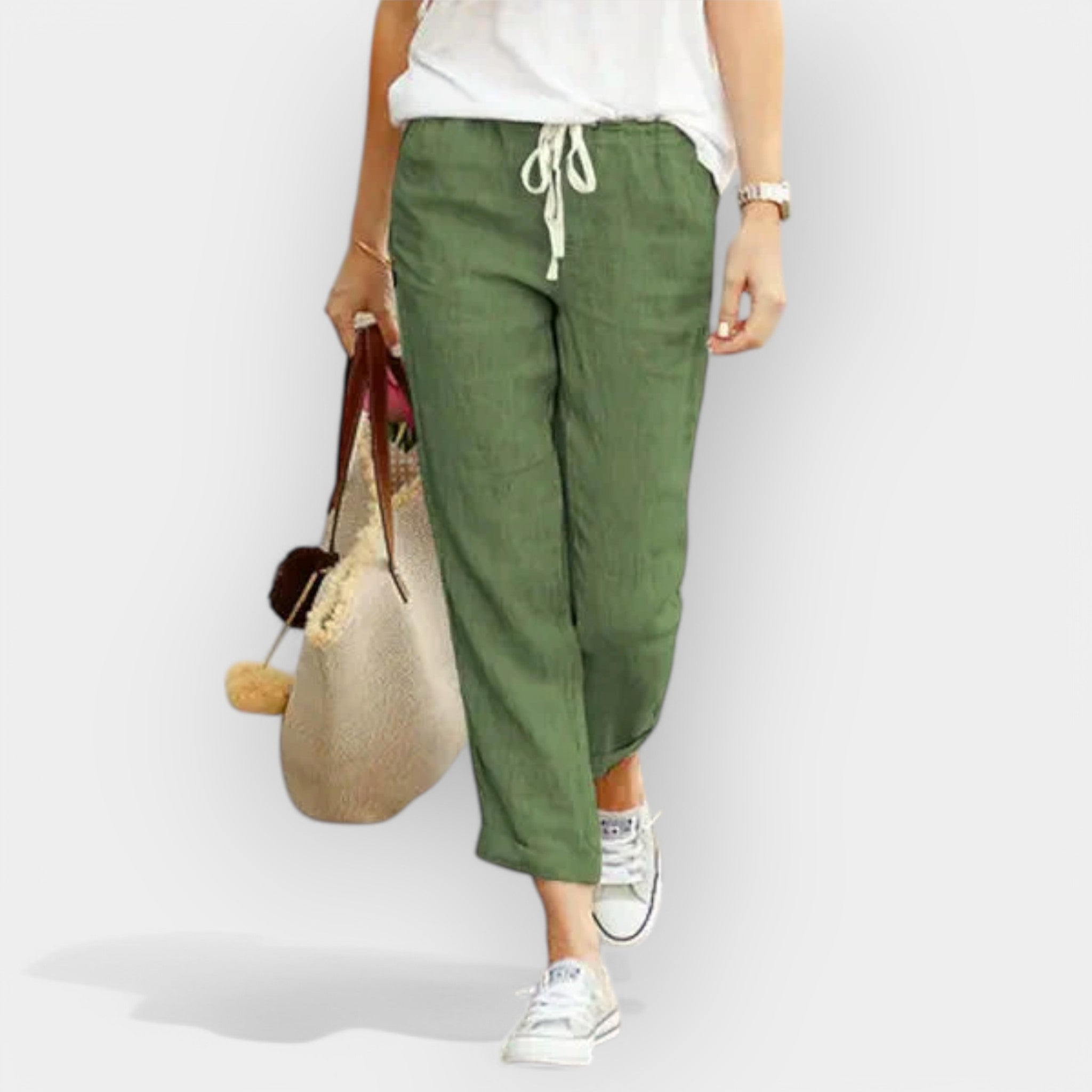 Pantalones ligeros de algodón LuvaModa