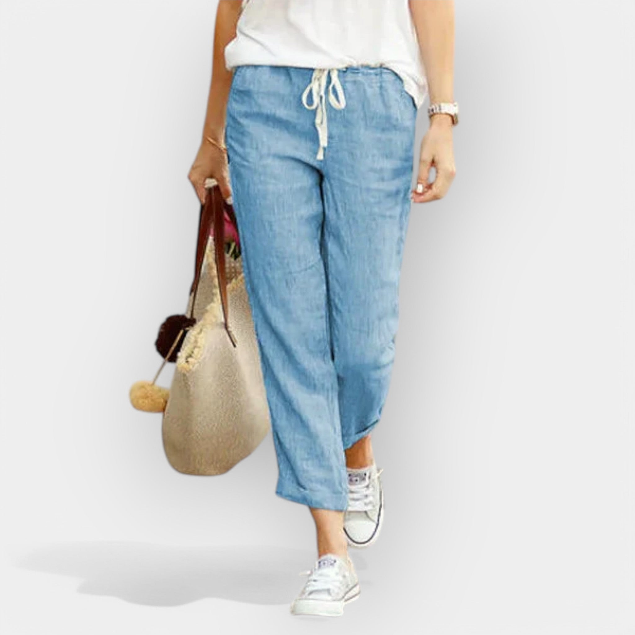 Pantalones ligeros de algodón LuvaModa