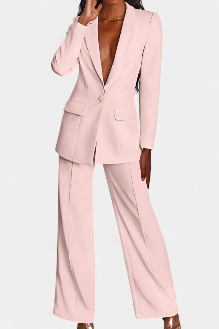 Conjunto de chaqueta y pantalones anchos Marnie hechos a medida LuvaModa