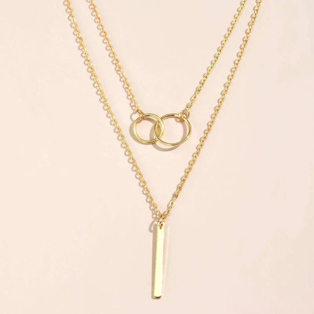 Colgante doble ojo retro LuvaModa