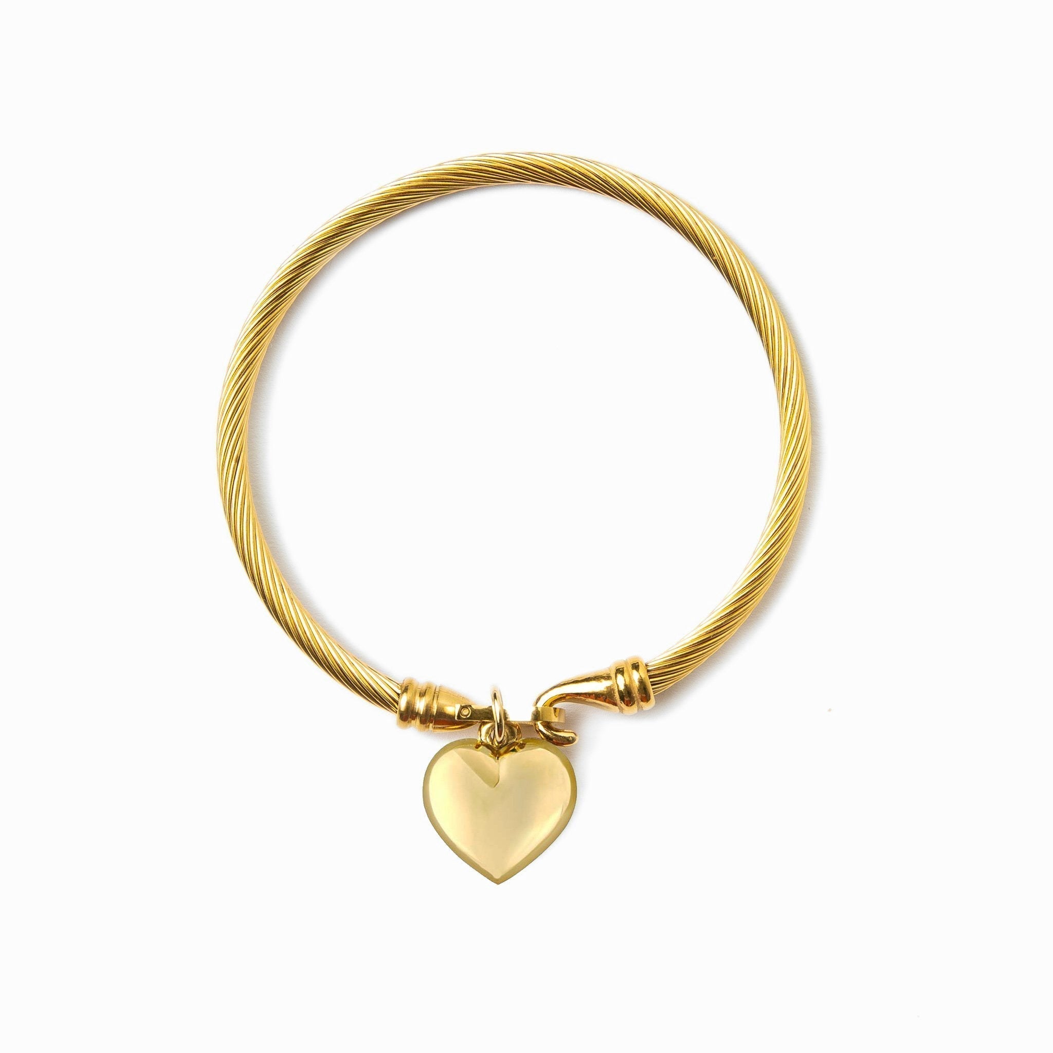 Pulsera de oro en forma de corazón LuvaModa