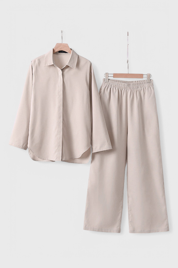 Conjunto de dos piezas de algodón y lino Skye LuvaModa