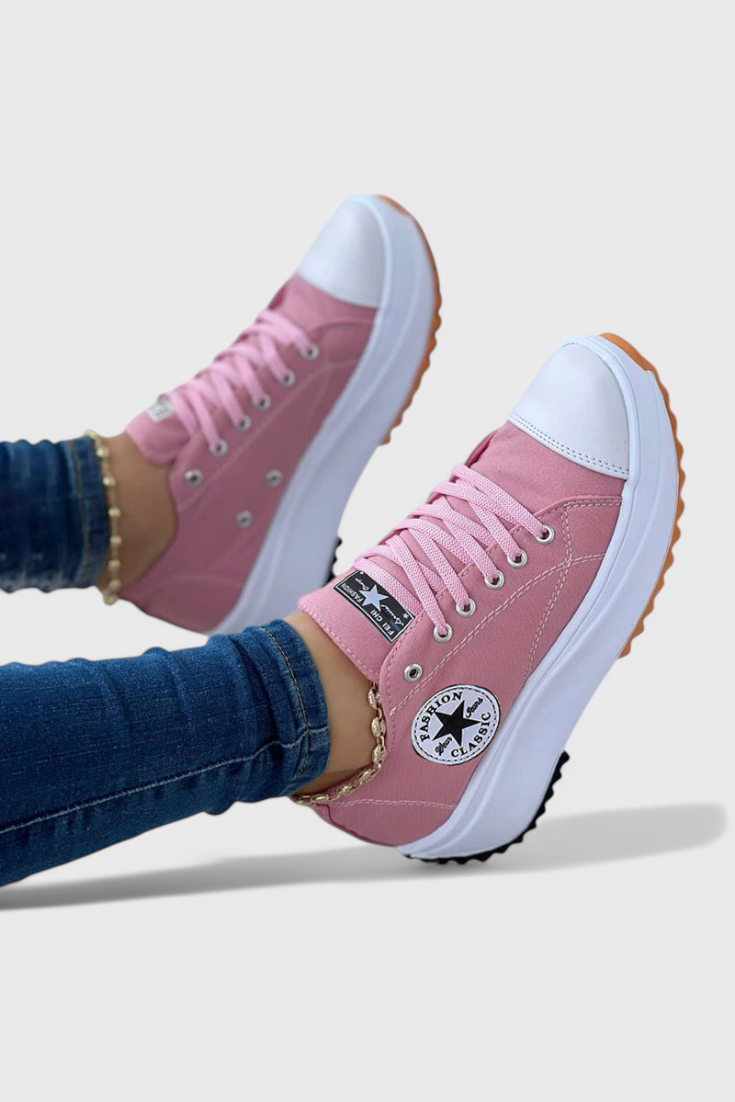Zapatillas de lona gruesas Taya LuvaModa