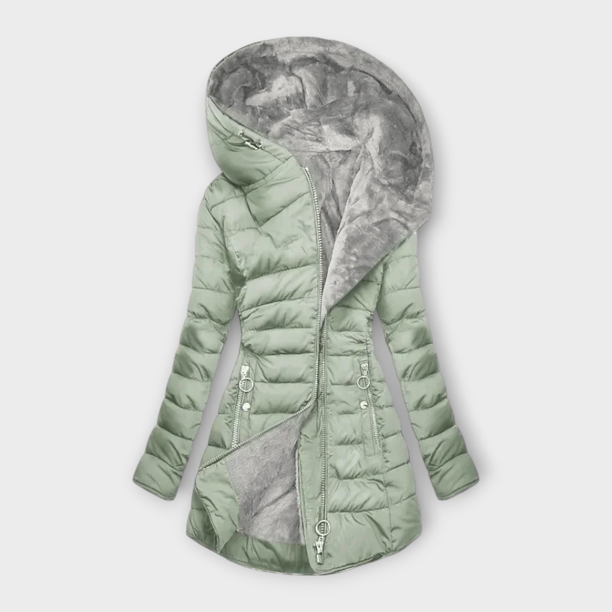 Kori - Chaqueta de cuero cálida Luvamoda