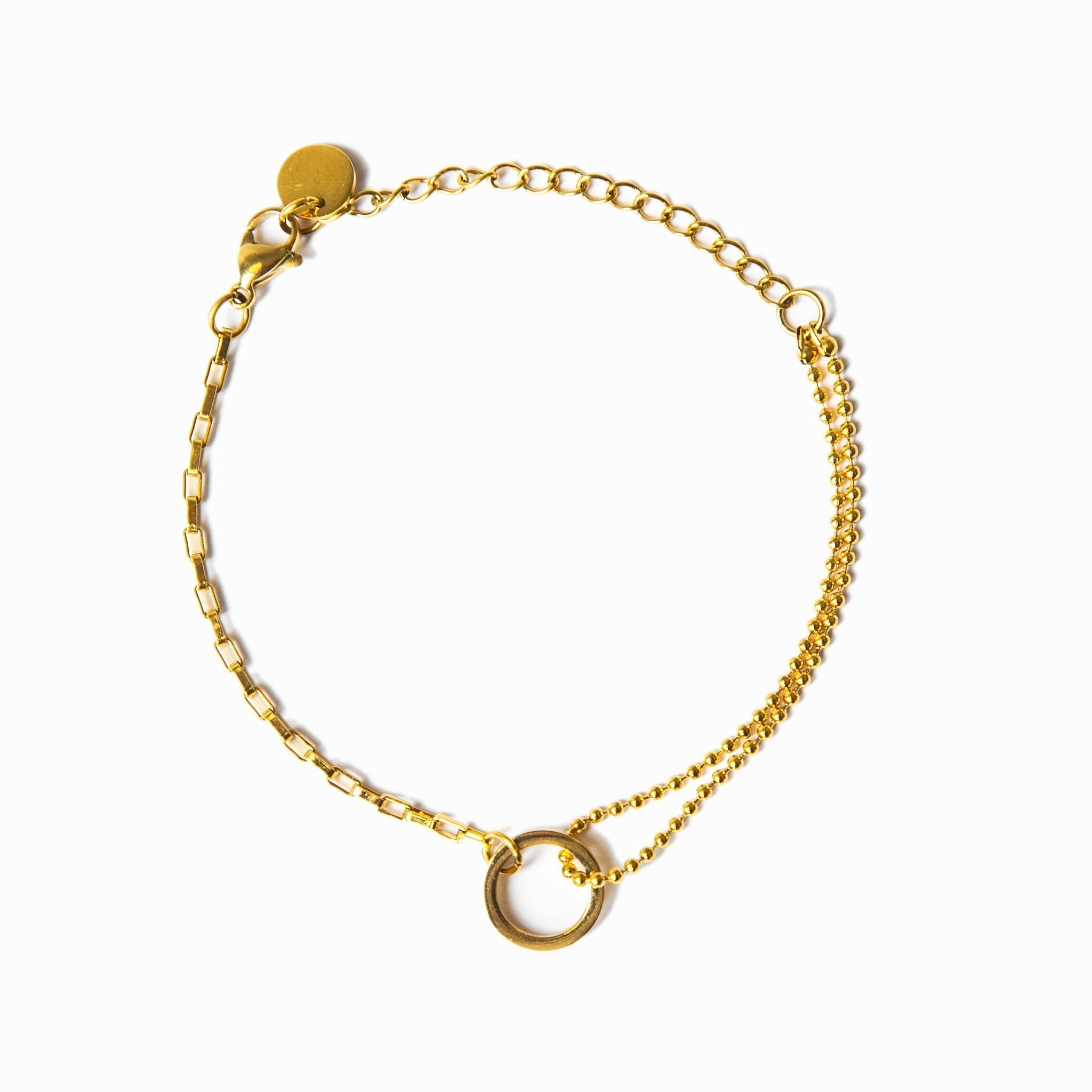 Pulsera de tenis de oro en caja LuvaModa