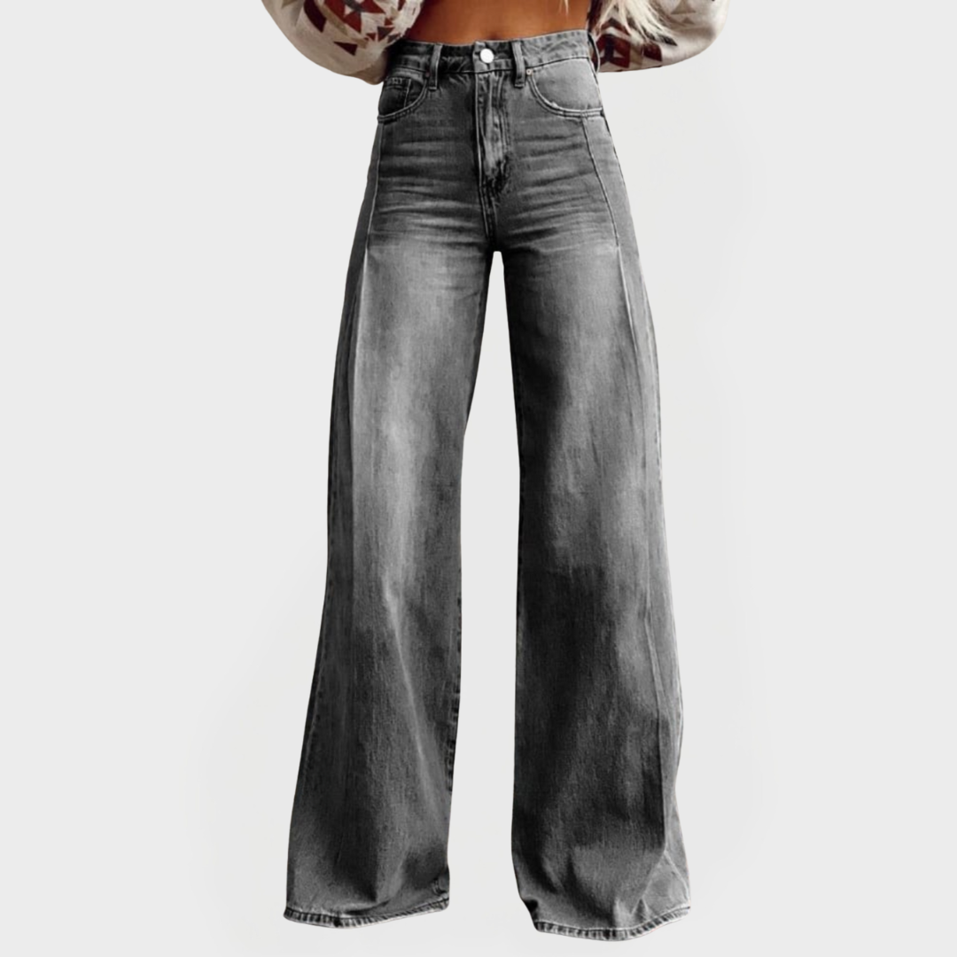 Vaqueros elegantes con piernas anchas LuvaModa