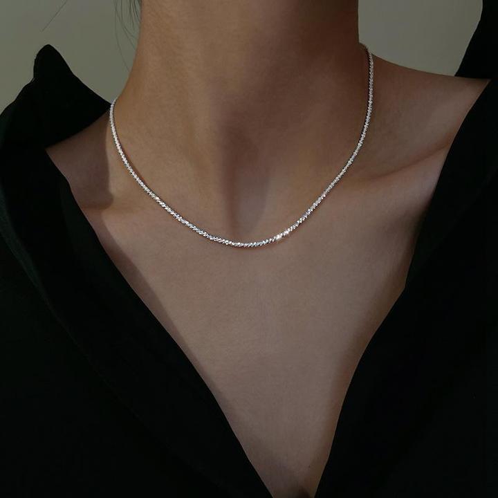 Conjunto de collar de plata LuvaModa