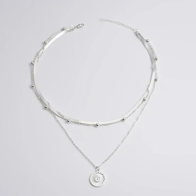 Collar triple de plata LuvaModa