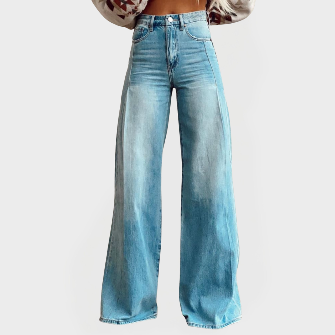 Vaqueros elegantes con piernas anchas LuvaModa