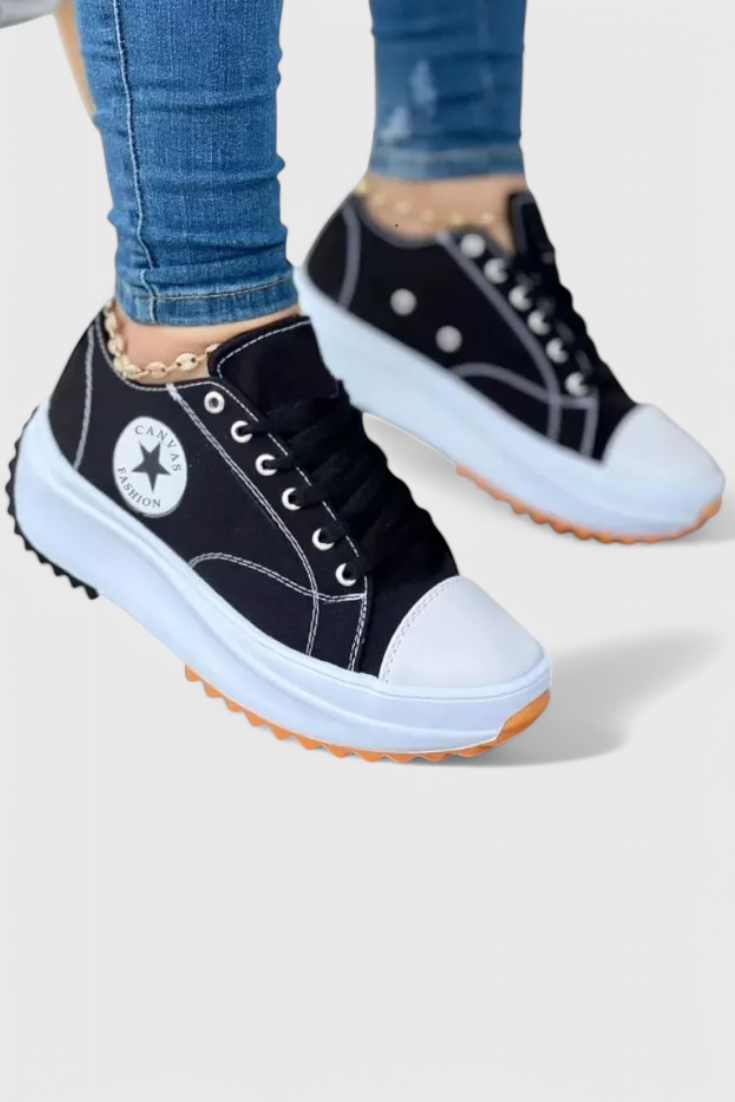 Zapatillas de lona gruesas Taya LuvaModa
