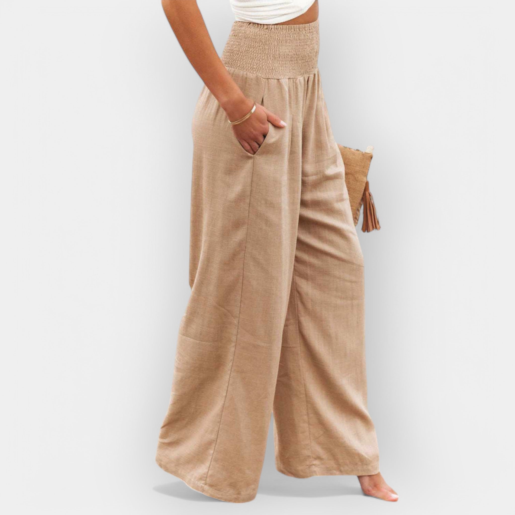 Pantalones anchos cómodos LuvaModa