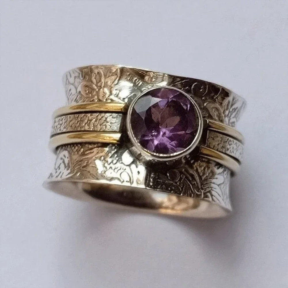 Anillo de meditación de cristal de Bohemia LuvaModa