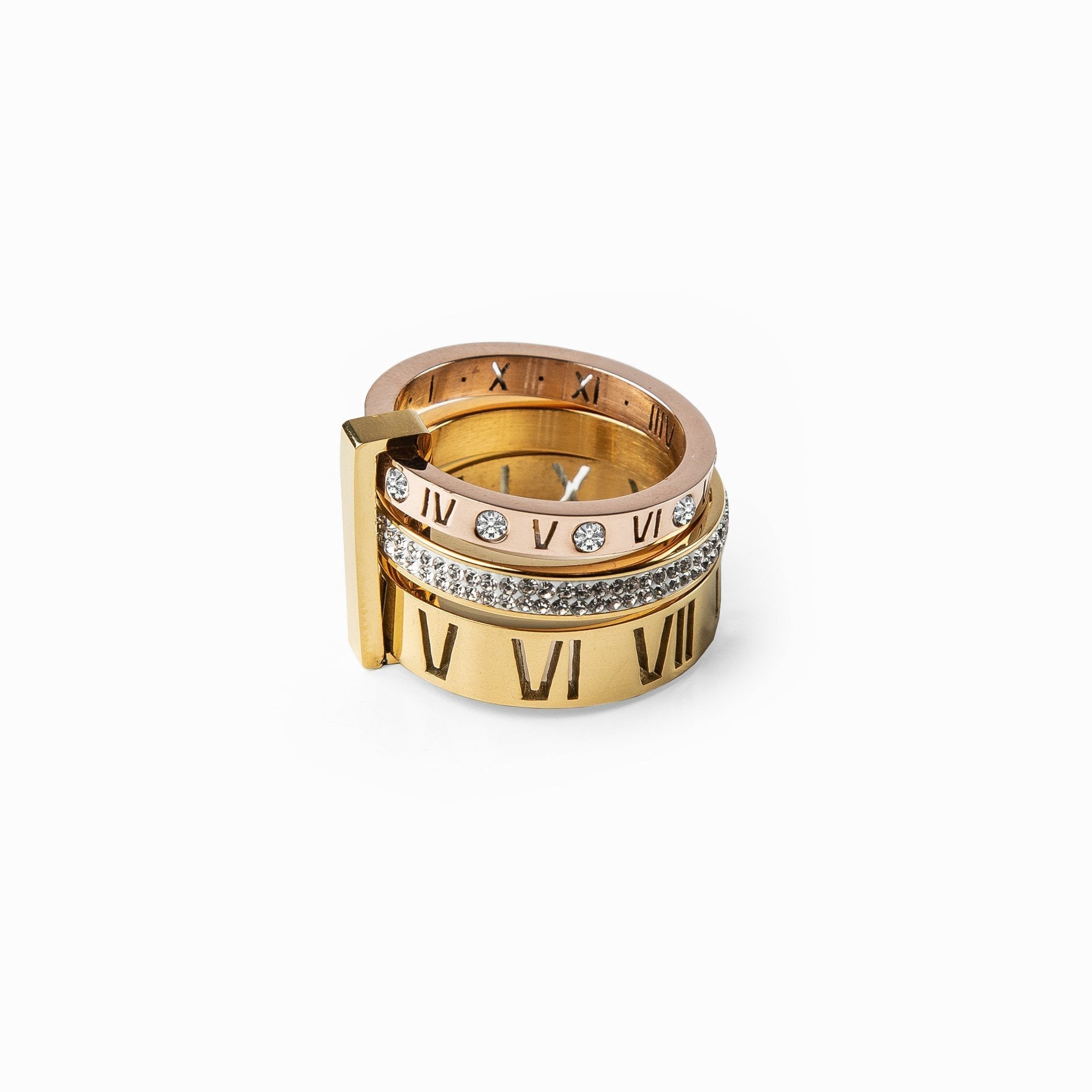 Anillo de triple brillo LuvaModa