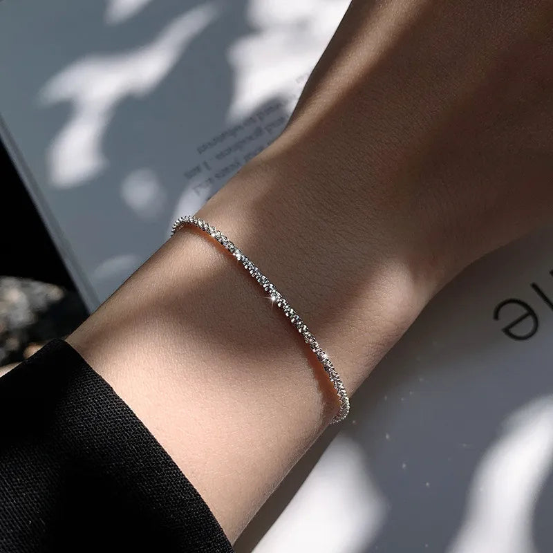 Pulsera de plata brillante LuvaModa