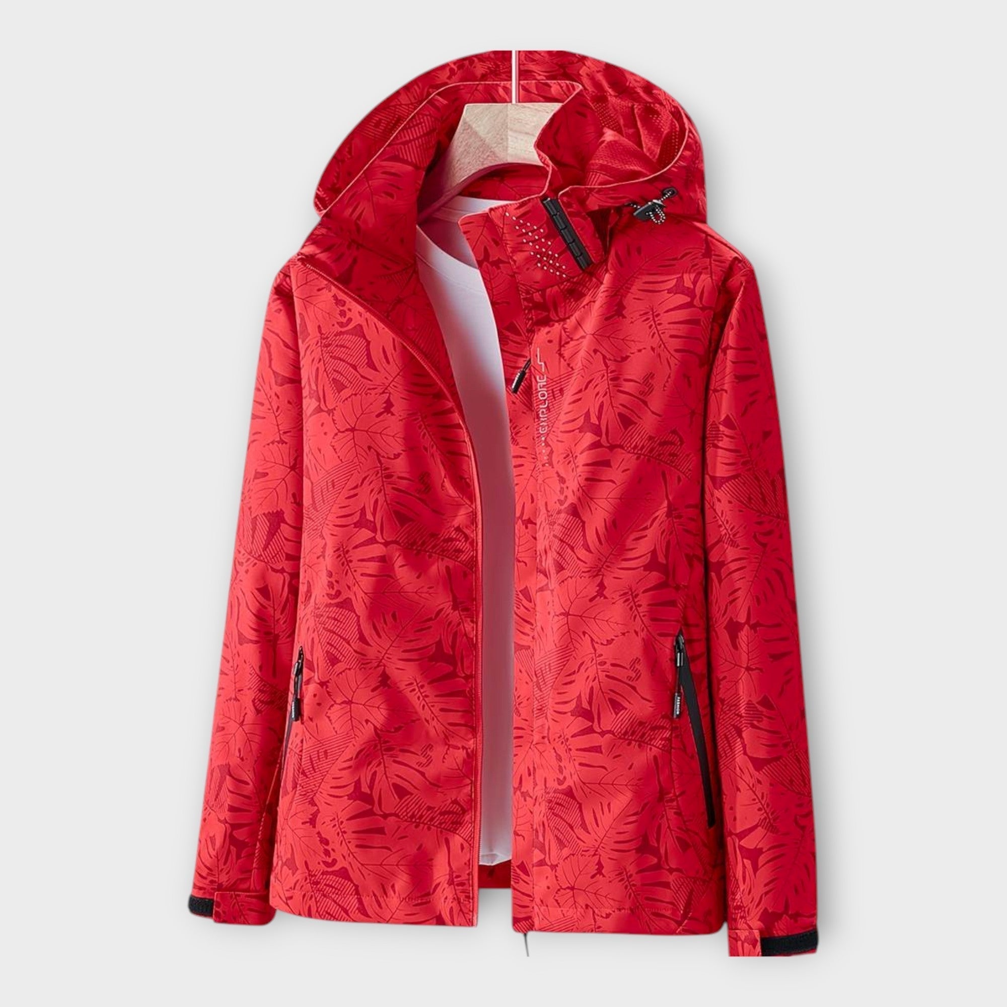 Chaqueta impermeable moderna con capucha Luvamoda
