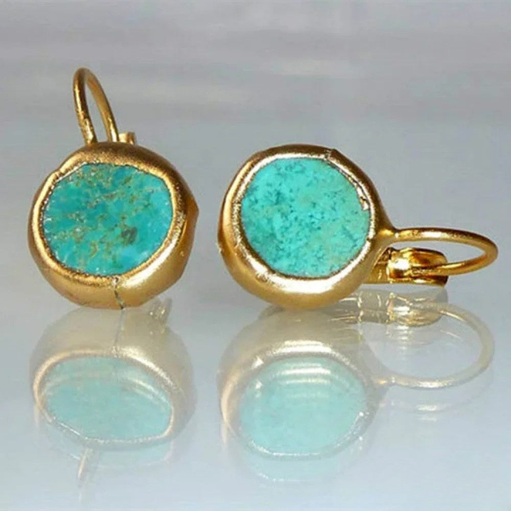 Pendientes vintage de turquesa LuvaModa