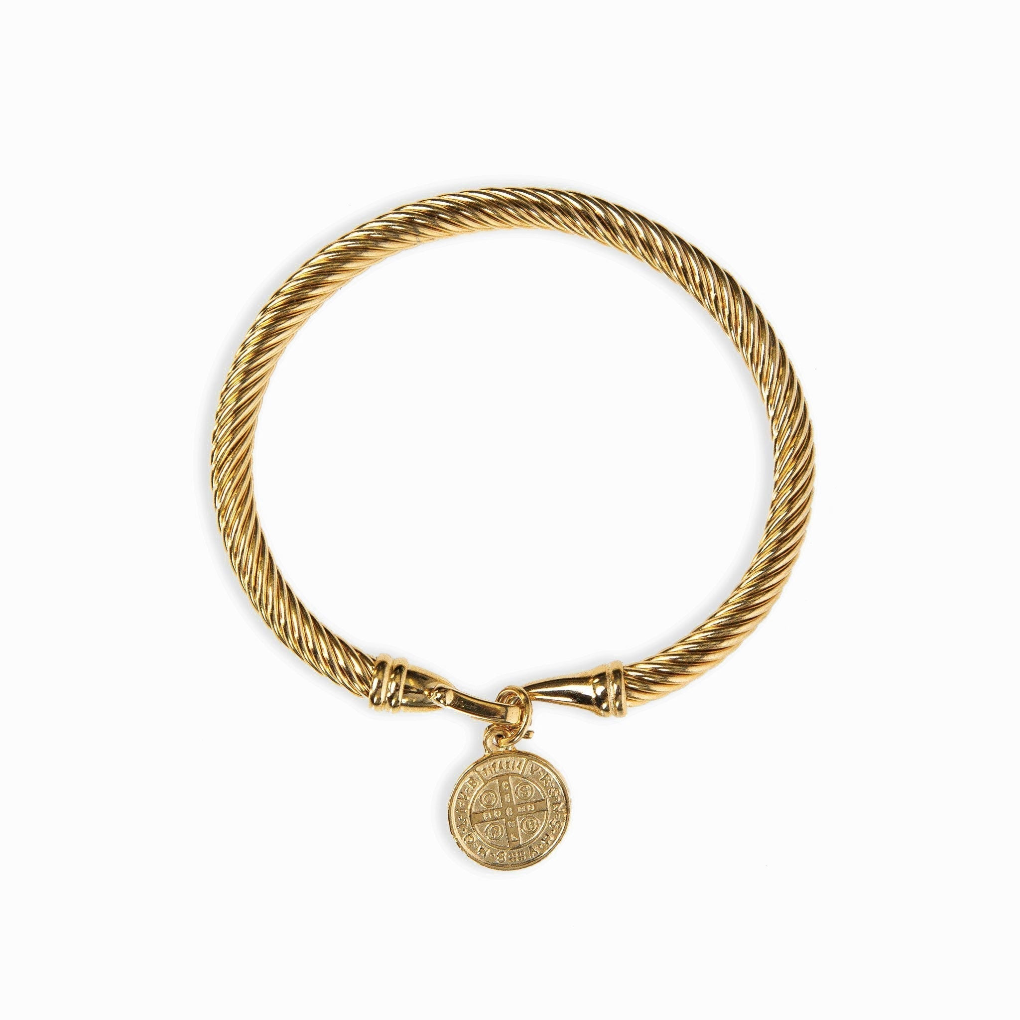 Pulsera de oro con diseño de moneda LuvaModa