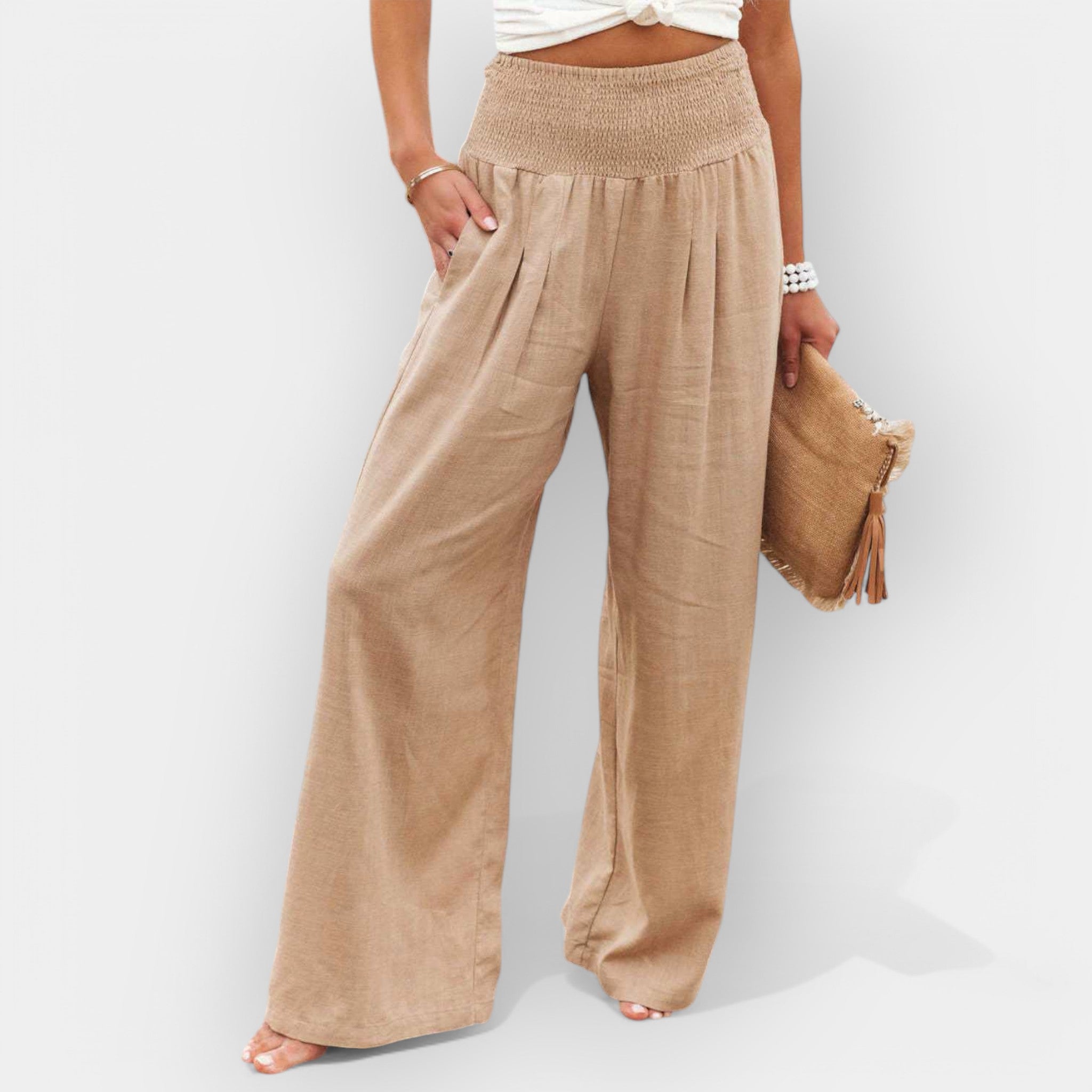 Pantalones anchos cómodos LuvaModa