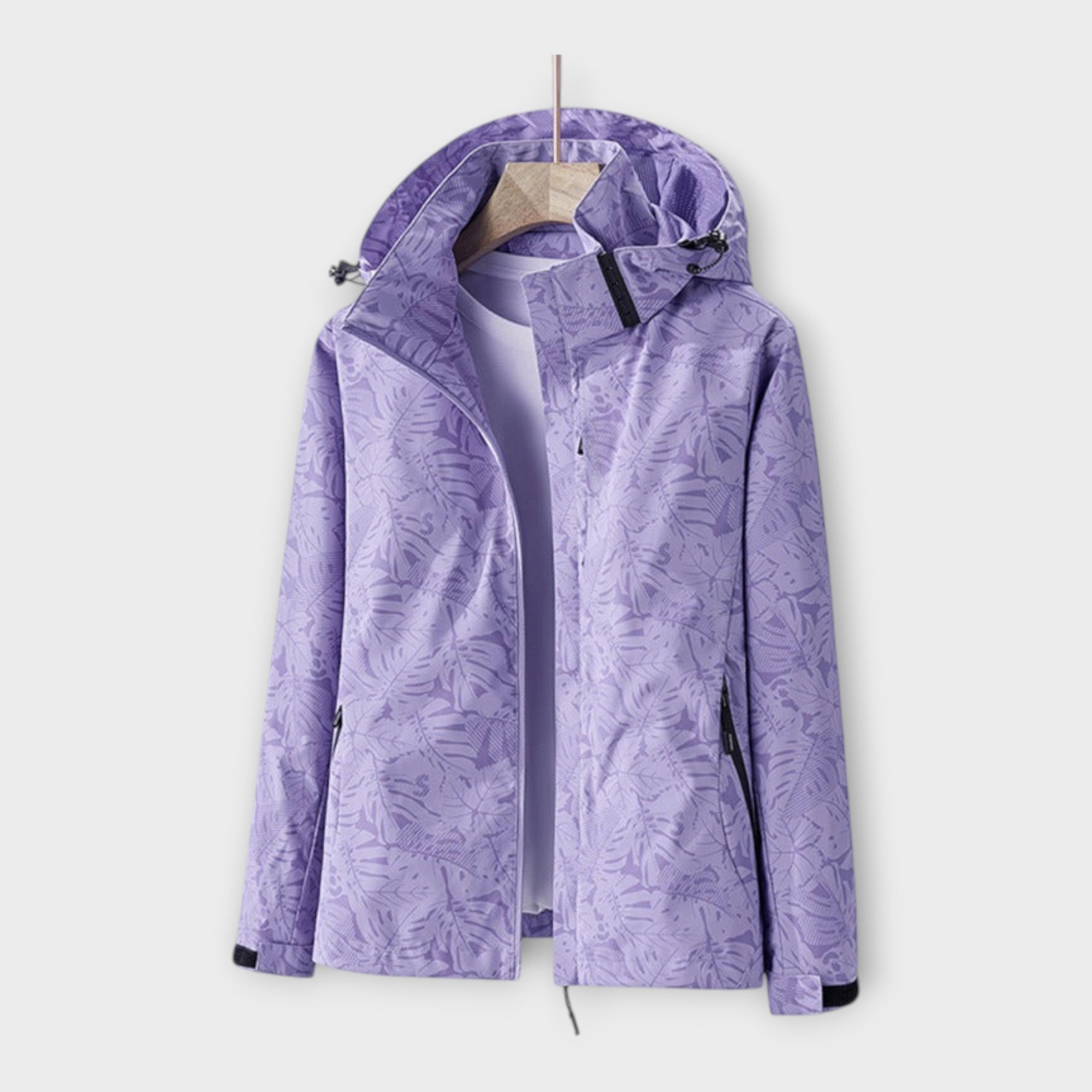 Chaqueta impermeable moderna con capucha Luvamoda