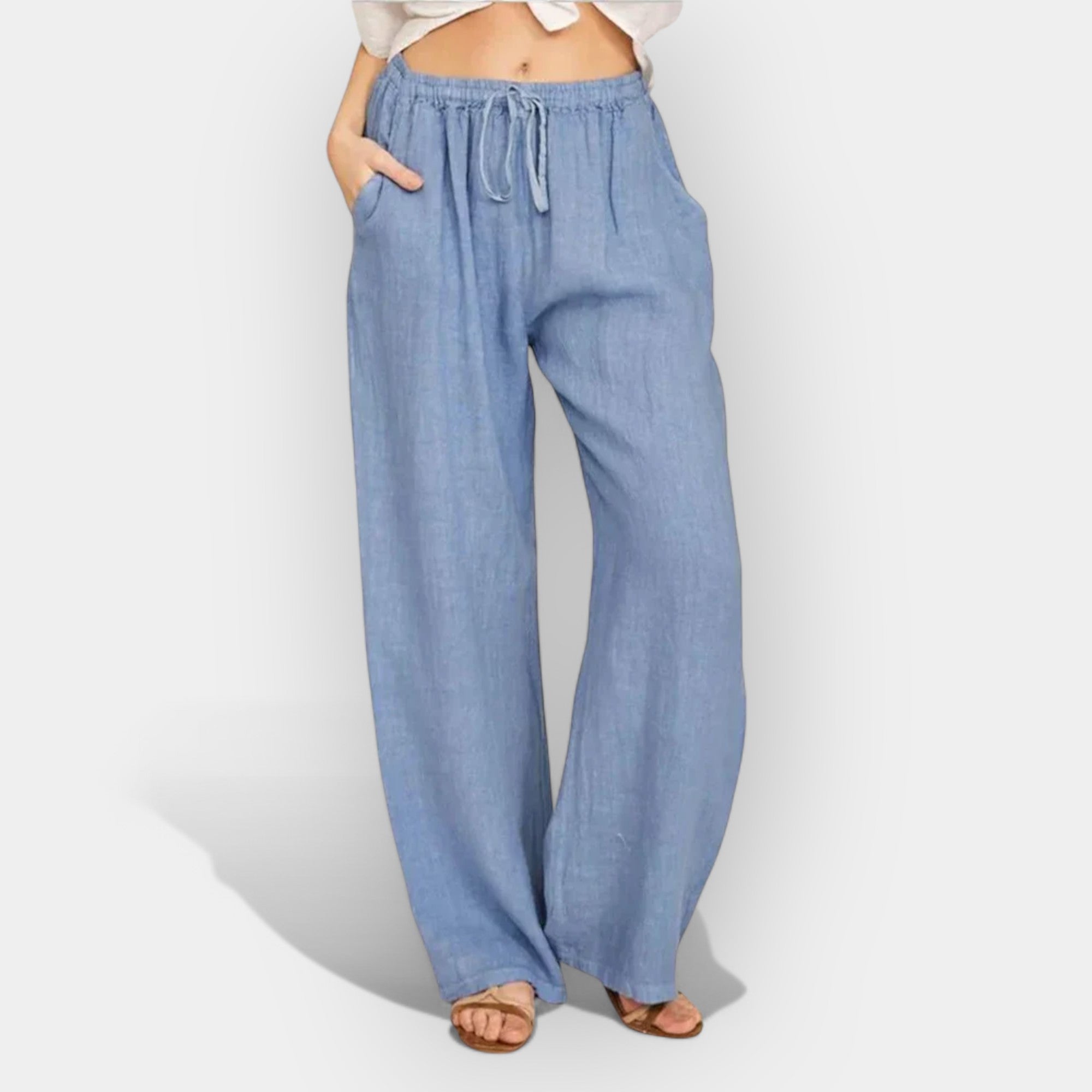Pantalones de lino de verano aireados LuvaModa