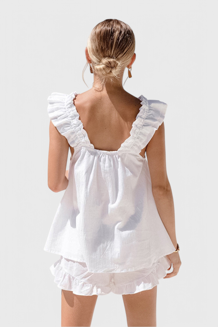 Conjunto de salón Victoria con volantes LuvaModa