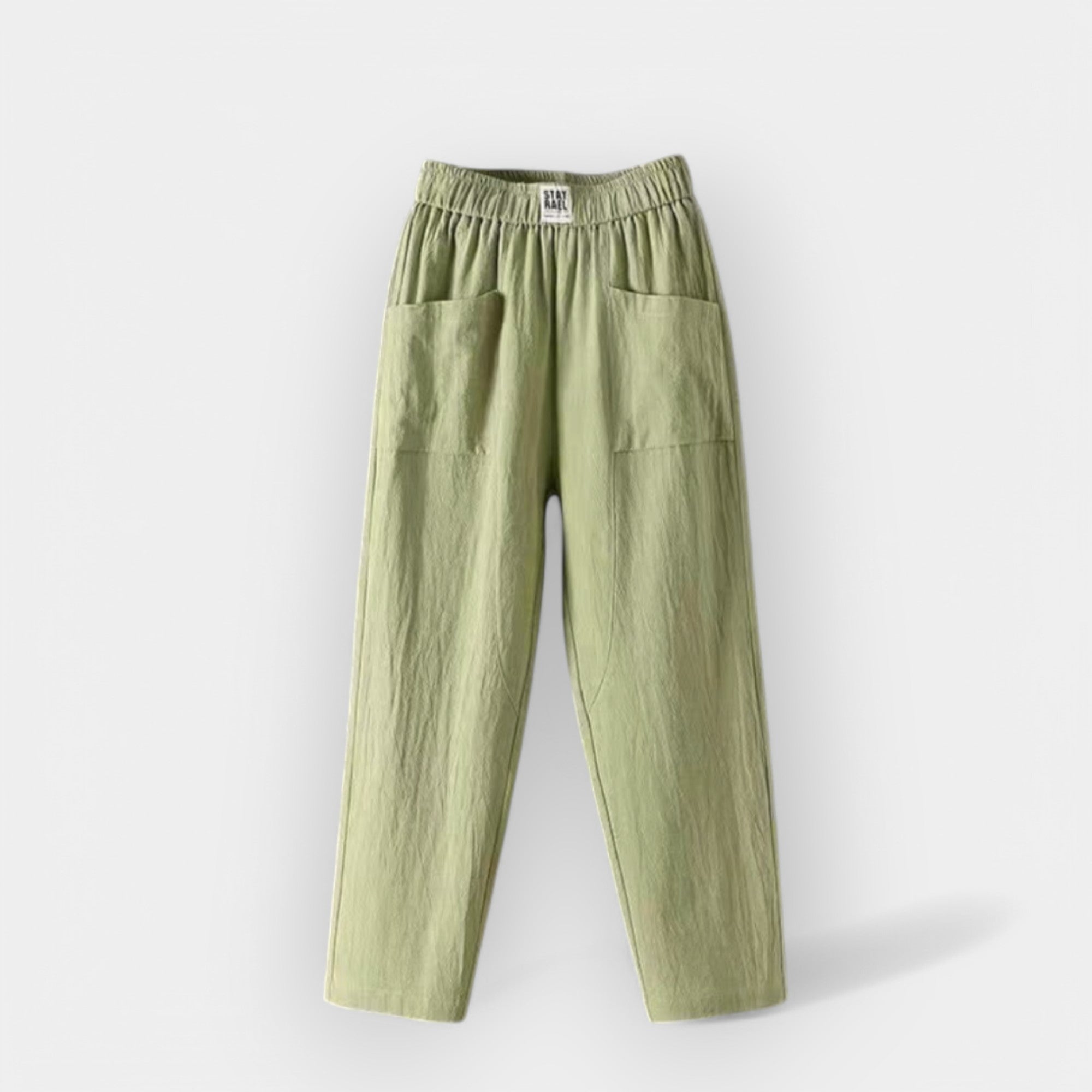 Pantalones de lino cómodos LuvaModa