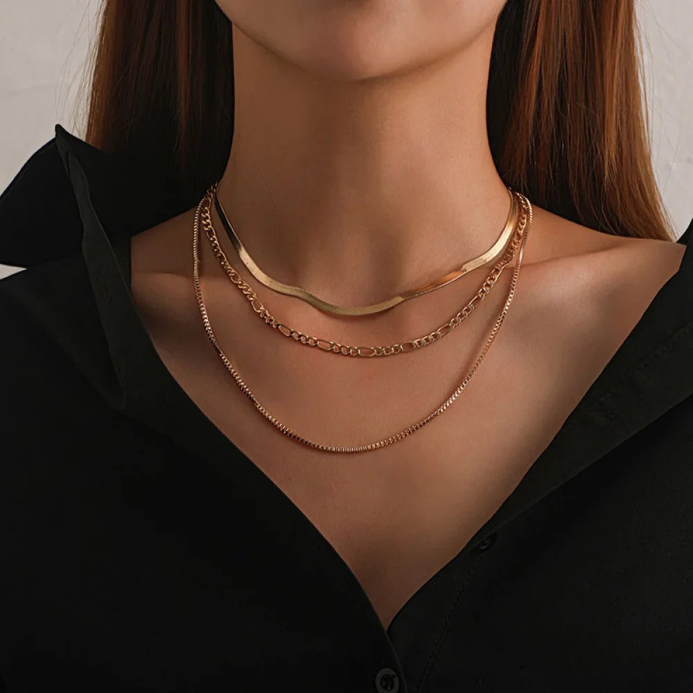 Collar vintage de tres capas LuvaModa