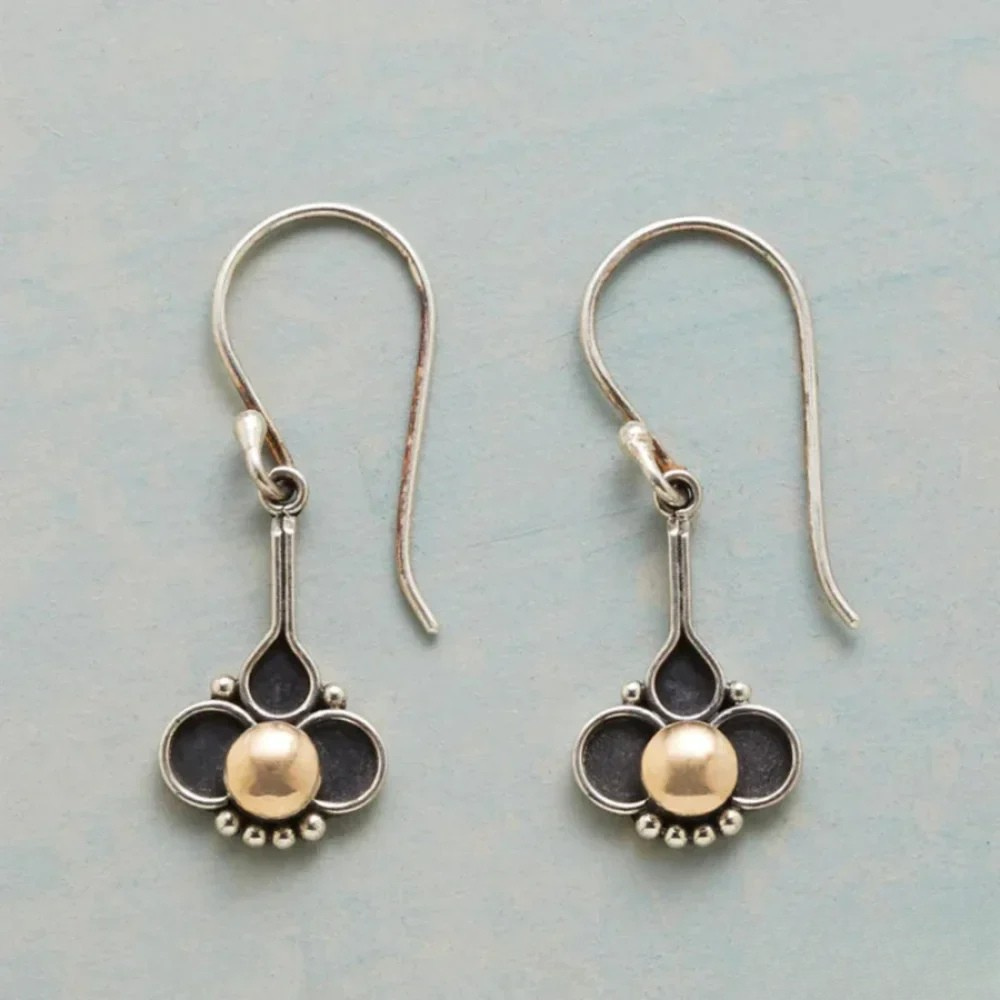 Pendientes de trébol con perlas LuvaModa