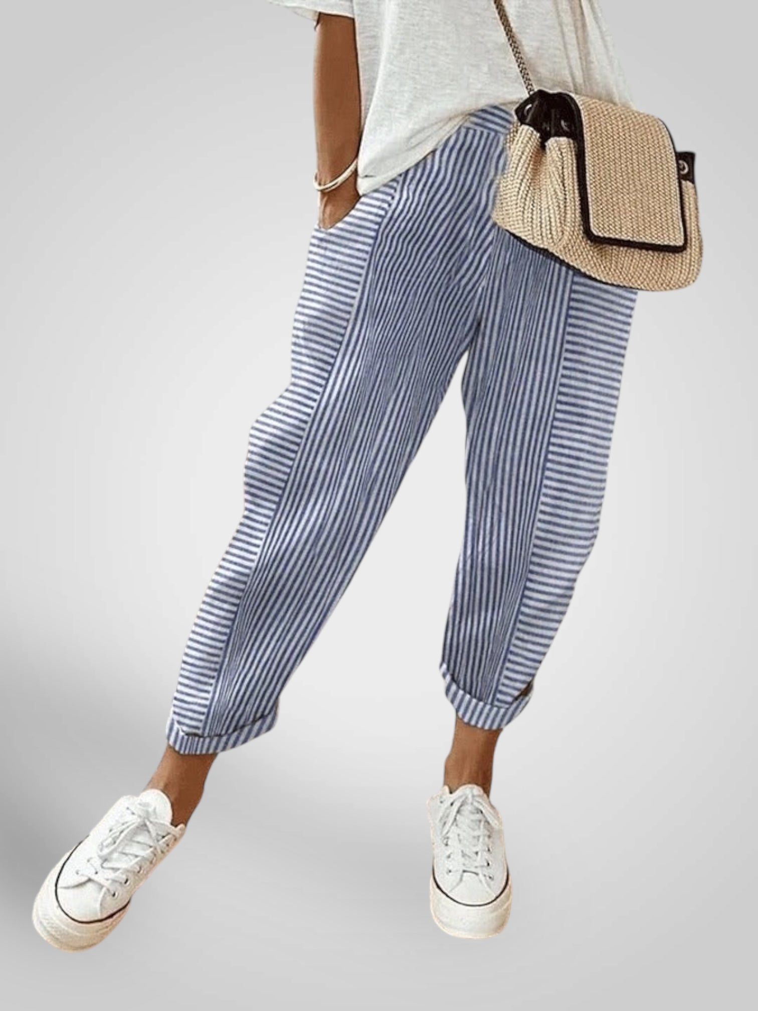 Rory | Pantalones cómodos a rayas LuvaModa