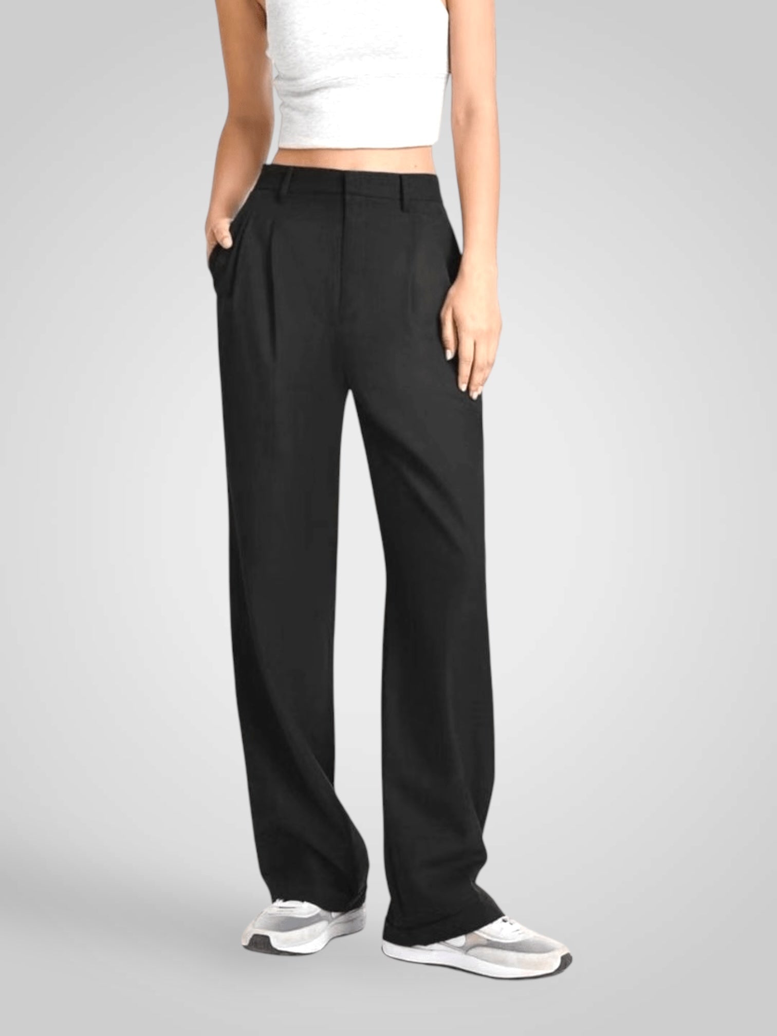 Vira | Pantalones anchos de cintura alta LuvaModa