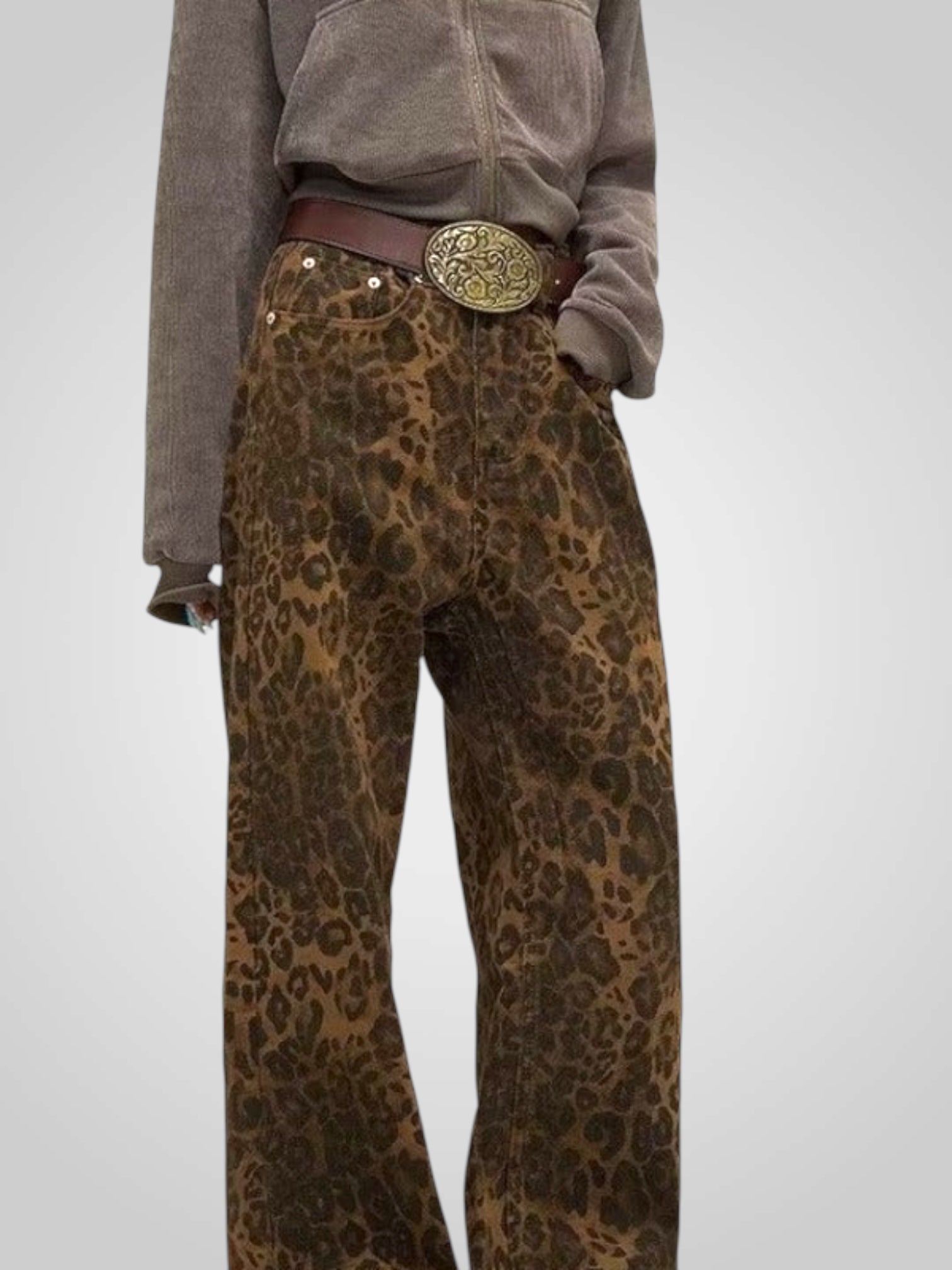 Leoni | Pantalones con estampado de leopardo para mujer LuvaModa