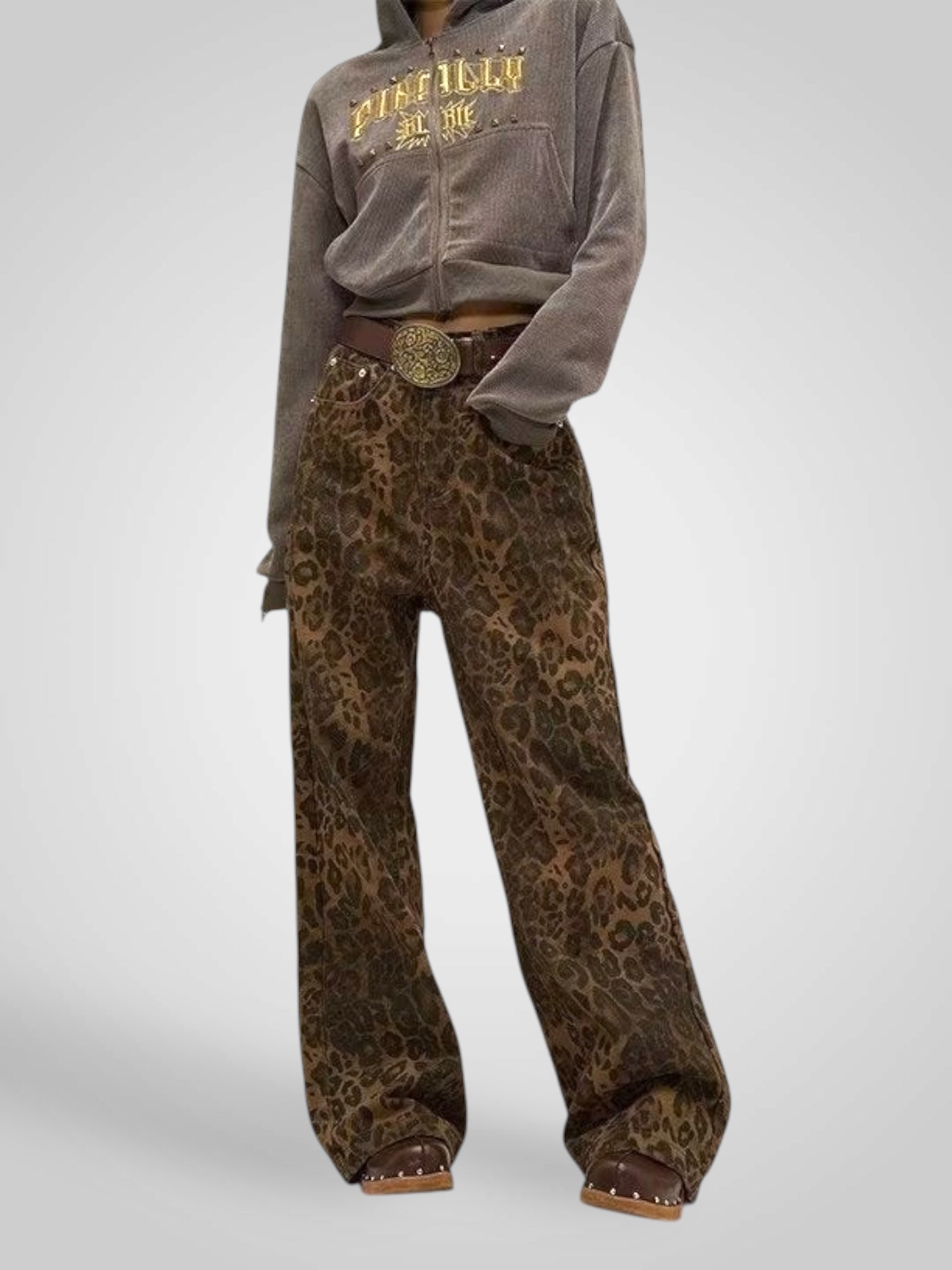 Leoni | Pantalones con estampado de leopardo para mujer LuvaModa