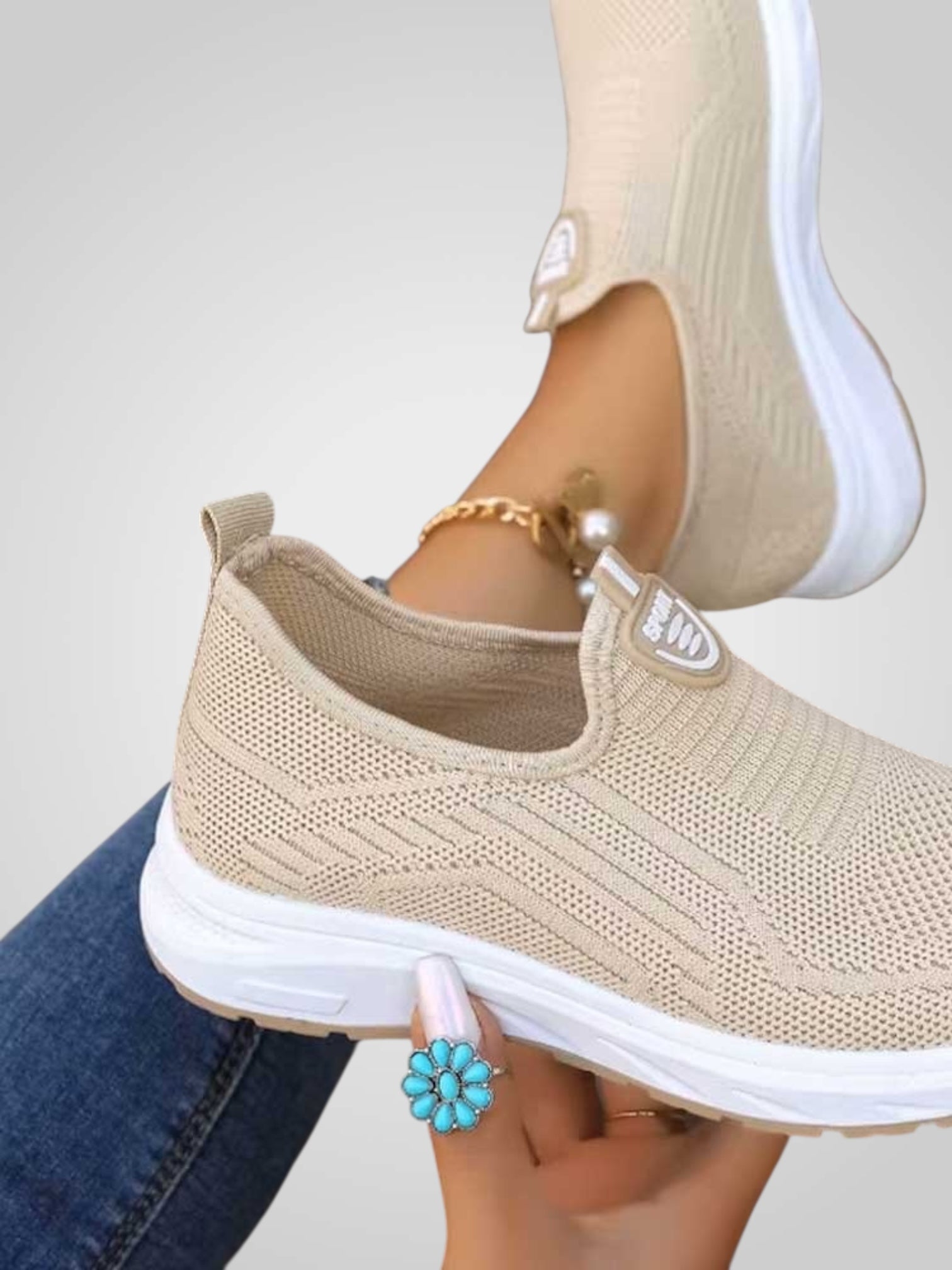 Fiona | Zapatillas deportivas sin cordones para mujer LuvaModa