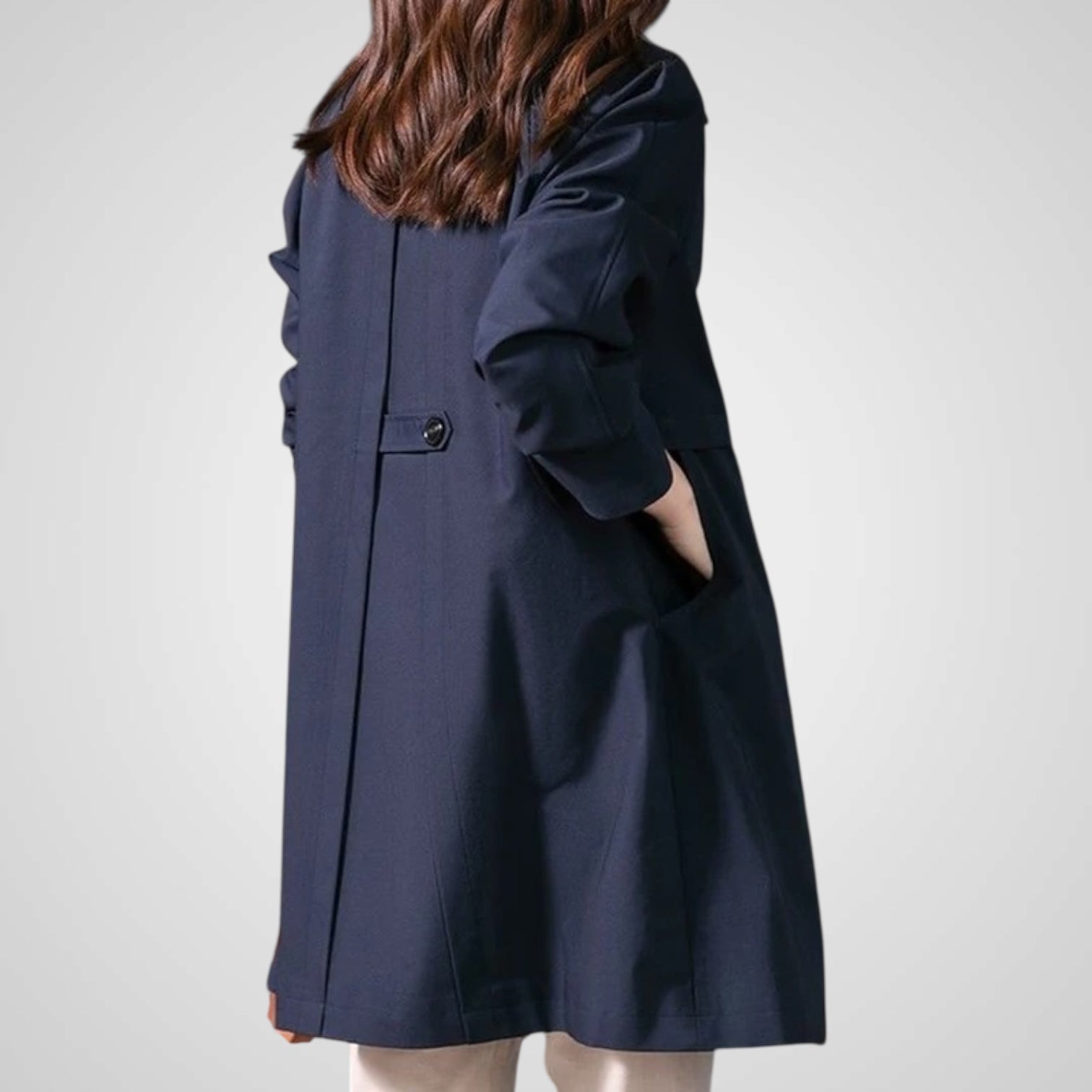 Eliz | Elegante gabardina corta de un solo botón para mujer Luvamoda