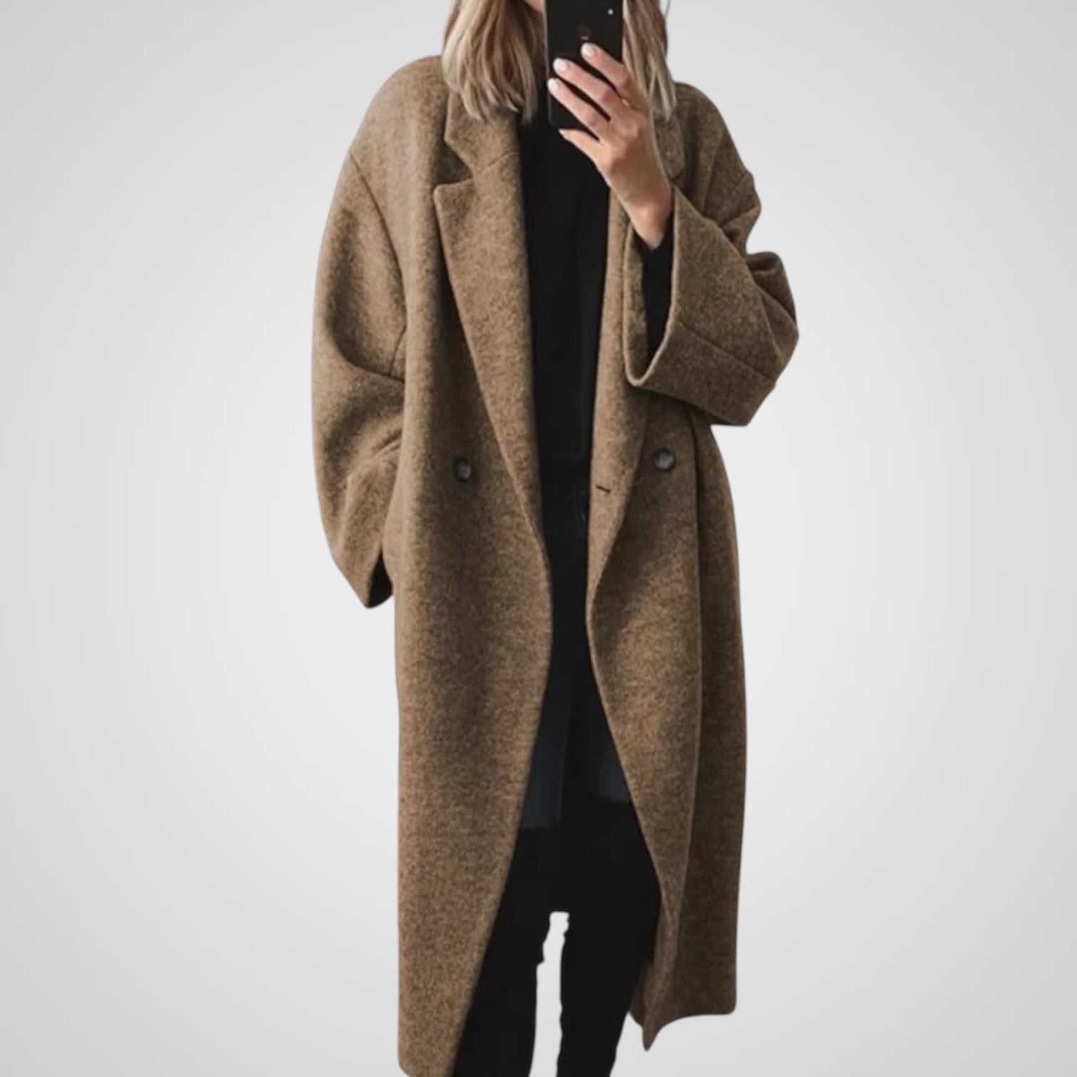 Ley | Chaqueta larga clásica de invierno para mujer Luvamoda