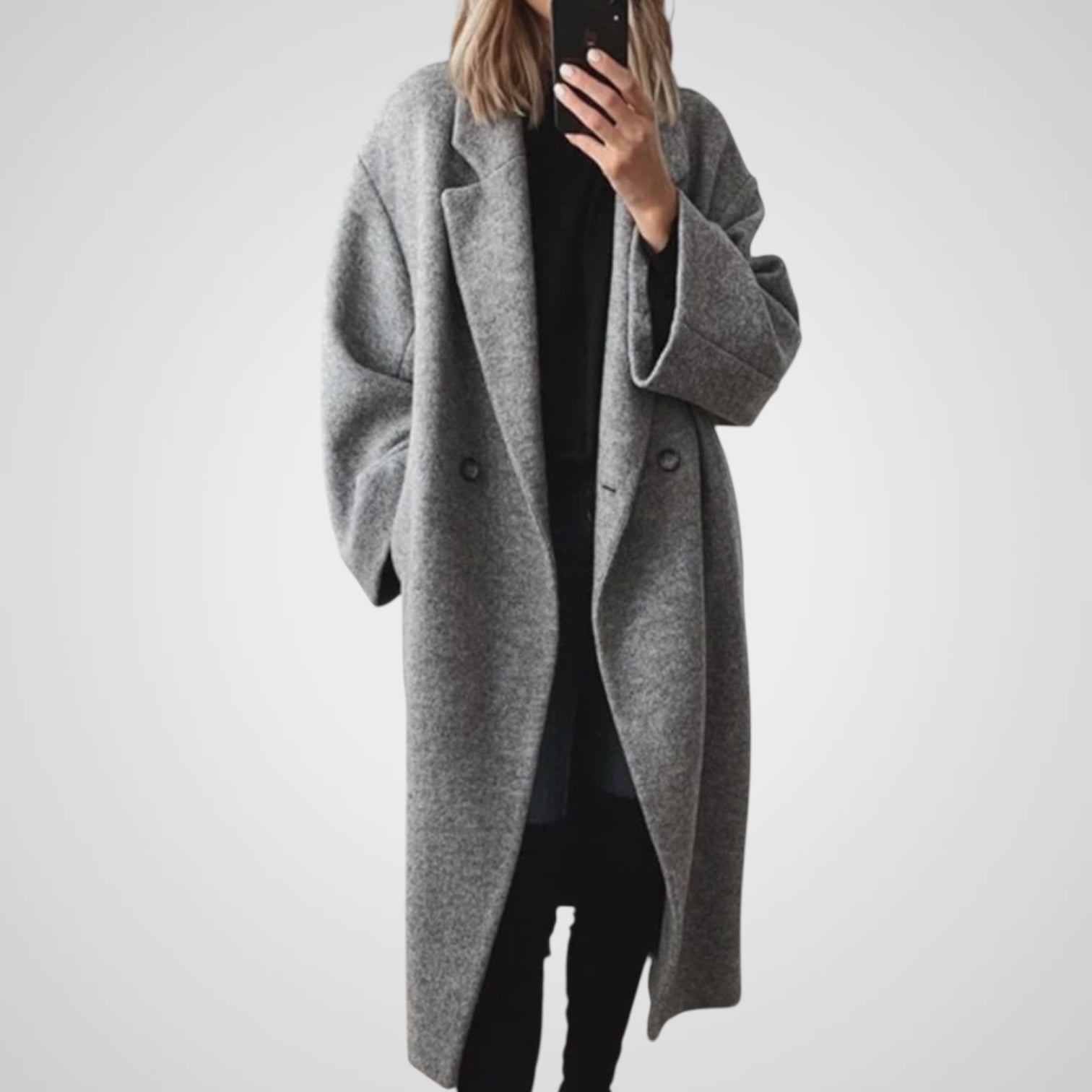 Ley | Chaqueta larga clásica de invierno para mujer Luvamoda