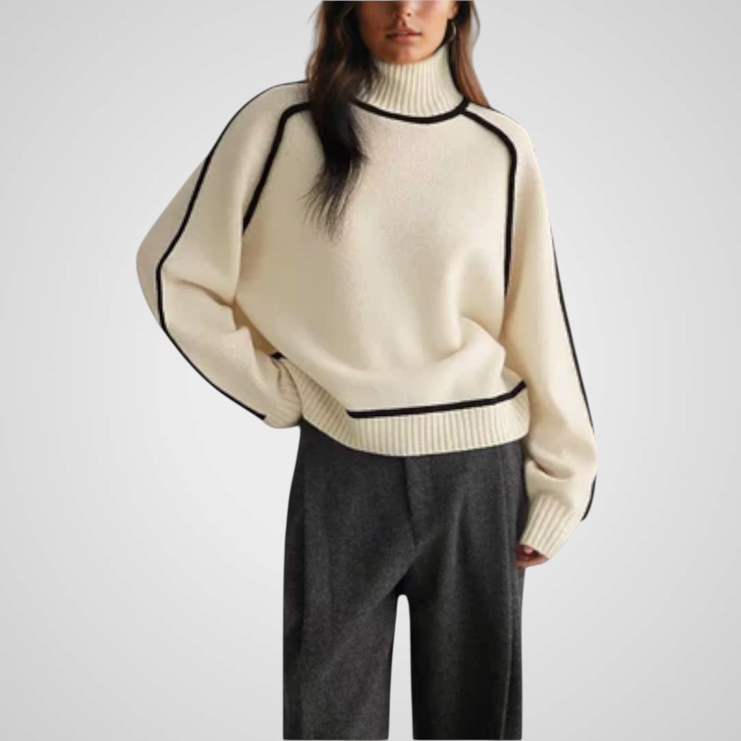 Dora | Suéter de cuello alto suave y elegante Luvamoda