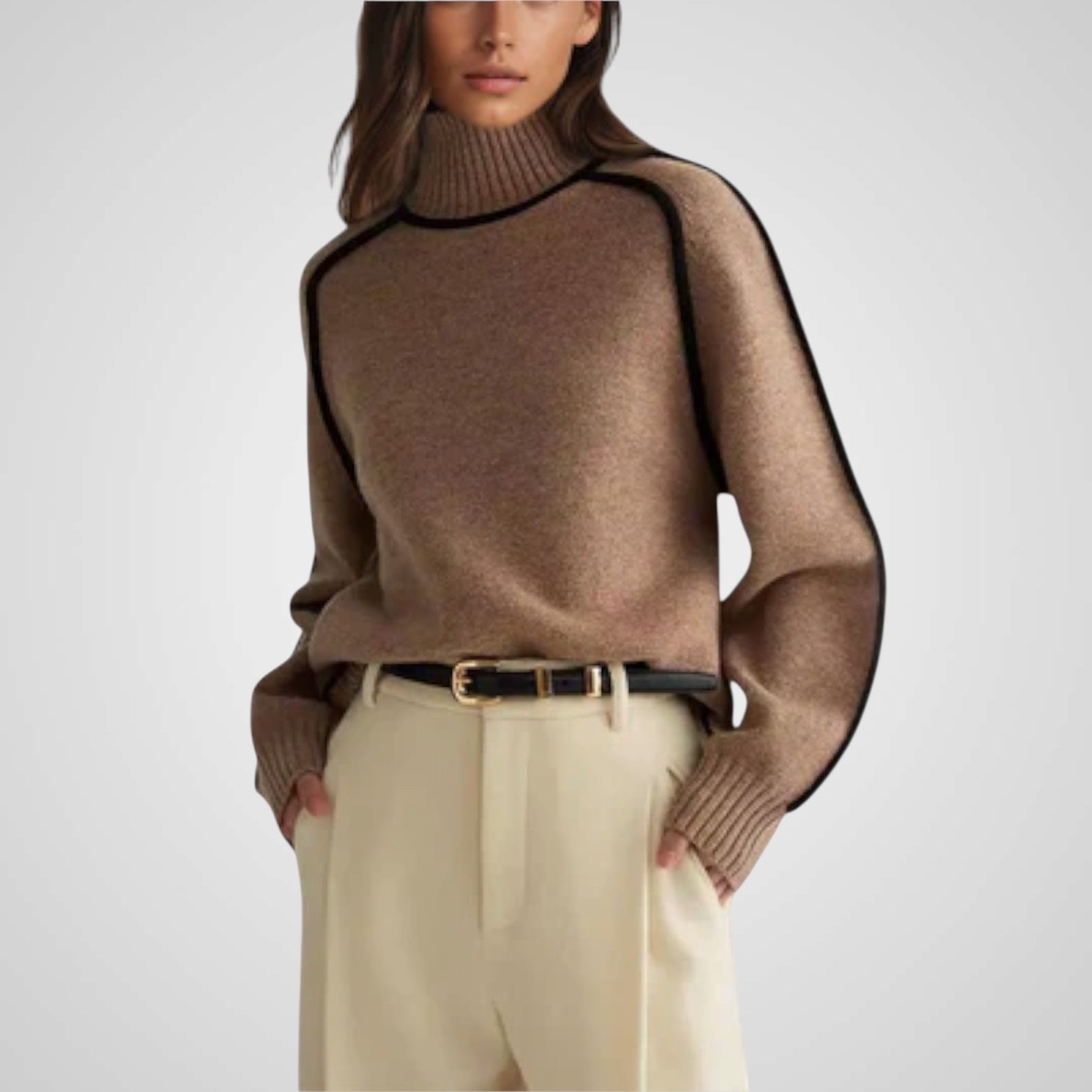 Dora | Suéter de cuello alto suave y elegante Luvamoda