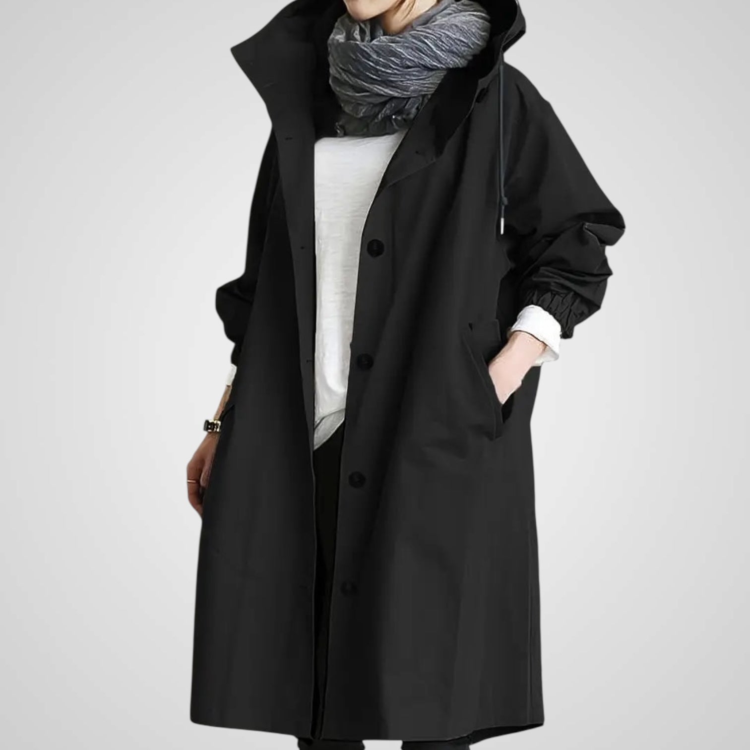 Vani | Chaqueta impermeable elegante con capucha Luvamoda