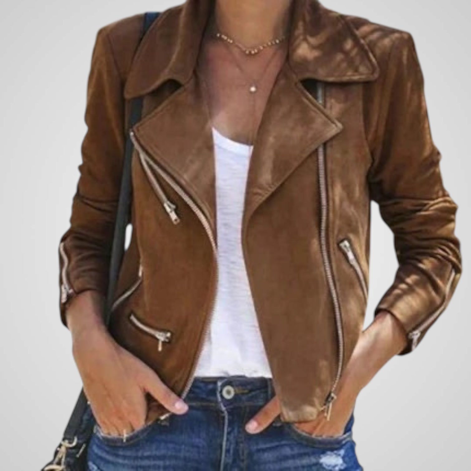 Fura | Chaqueta de cuero estilo motero Luvamoda