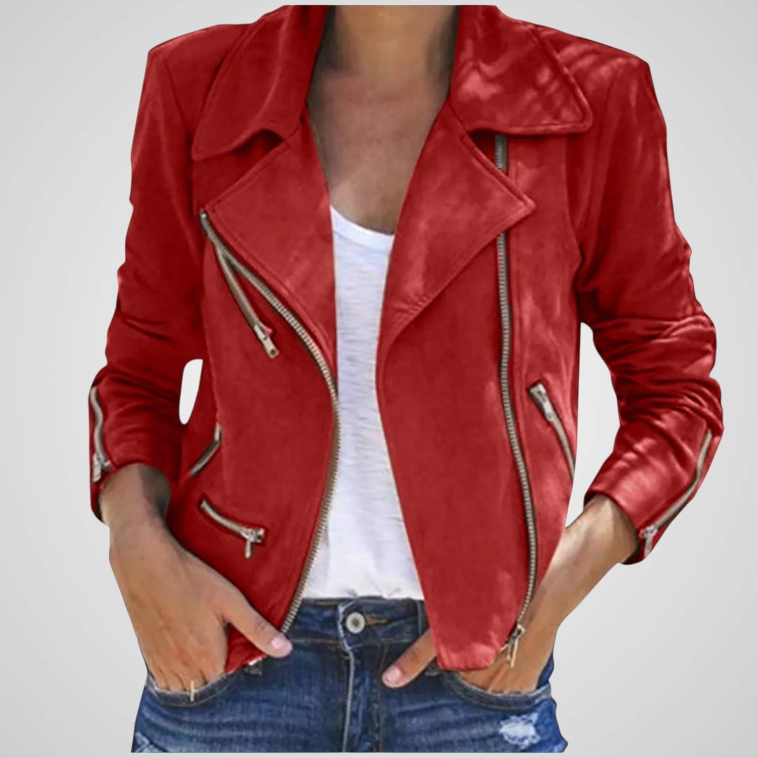 Fura | Chaqueta de cuero estilo motero Luvamoda