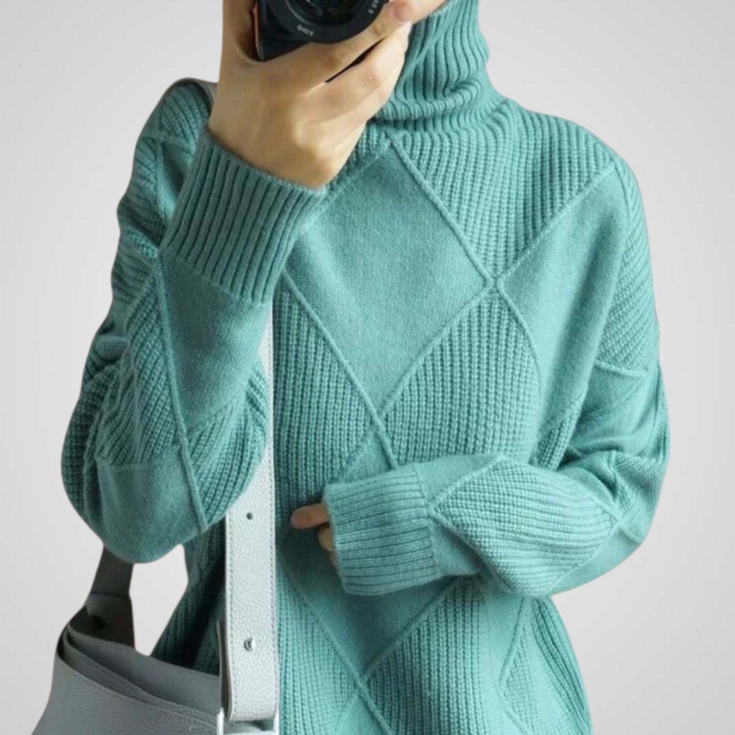 Ava | Suéter de cuello alto de cachemira para mujer Luvamoda