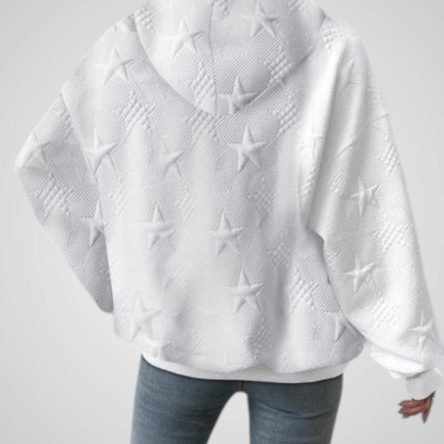 Olivia | Sudadera blanca de manga larga para mujer Luvamoda