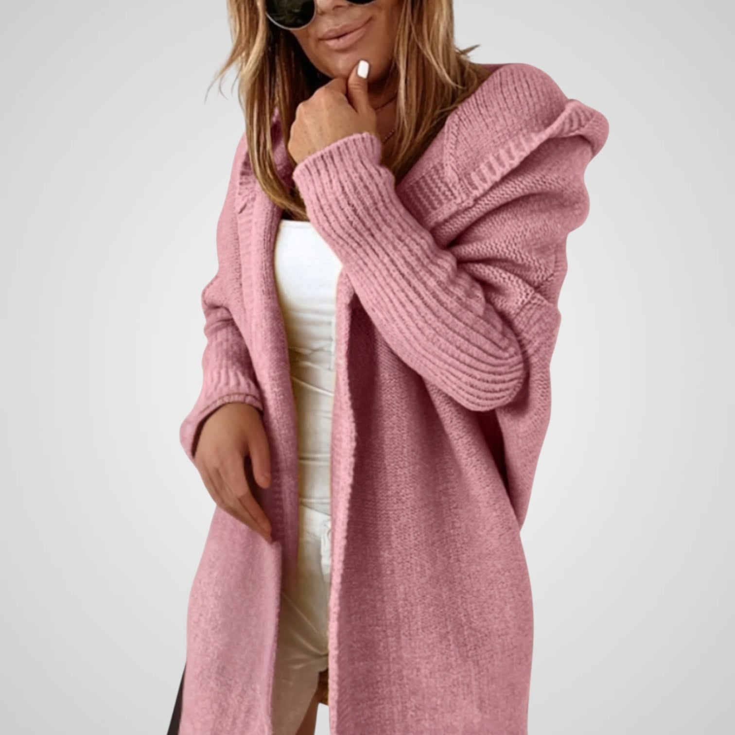 Savaya | Abrigo de punto con capucha para mujer Luvamoda