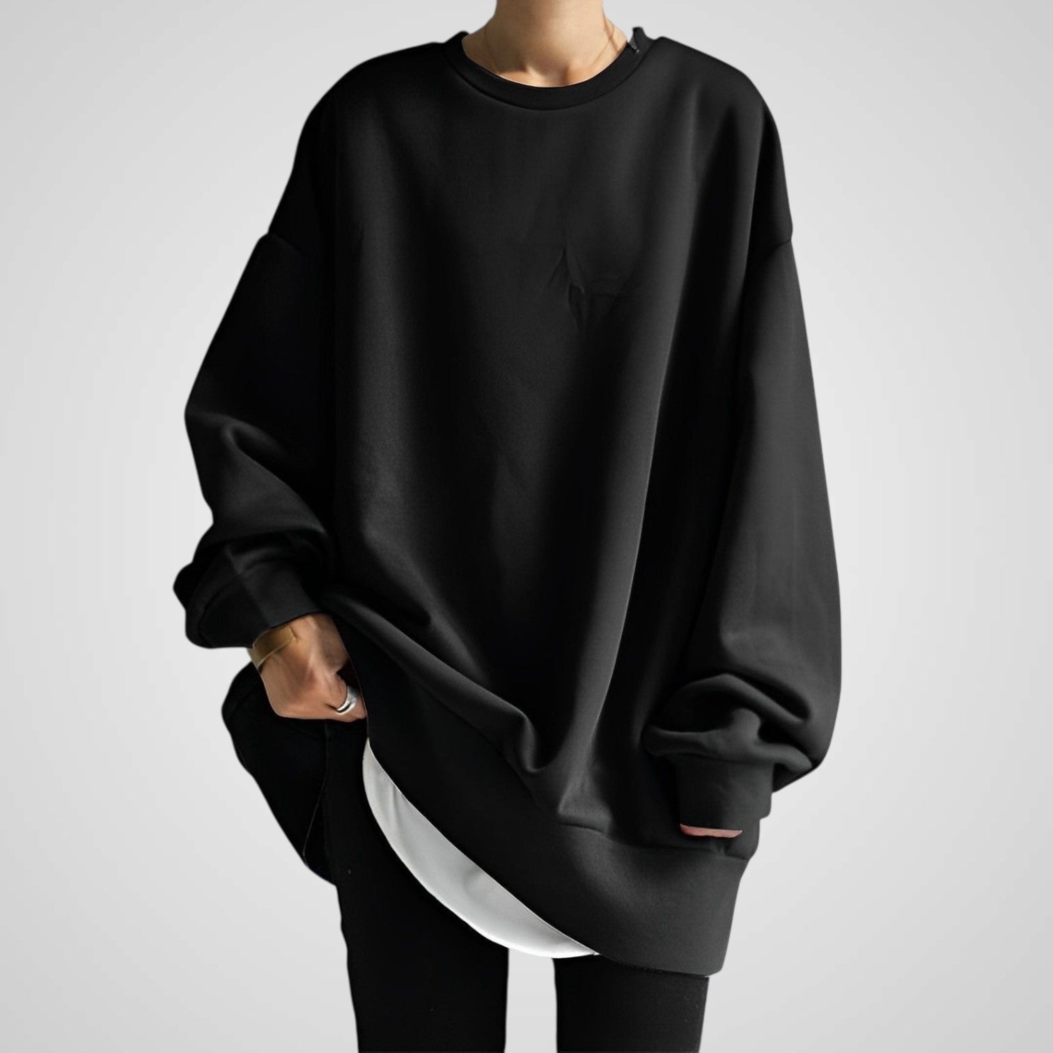 Sudadera holgada elegante para mujer Luvamoda